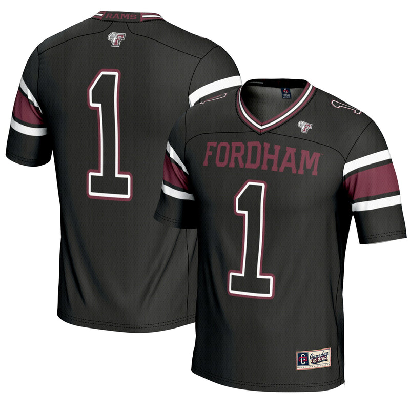 Fordham Rams Football Jersey, Black Sportswear Jersey Shirt, Lightweight Breathable Athletic Jersey, Casual Gift for Men