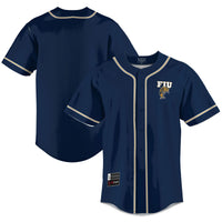 FIU Panthers Baseball Jersey, Blue Lightweight Sportswear Jersey Shirt, Lightweight Breathable Athletic Jersey, Casual Gift for Men
