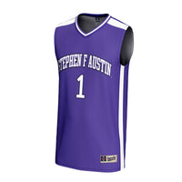 Stephen F Austin Lumberjacks Basketball Jersey, Purple Fashion Sportswear Jersey Shirt, Sleeveless Athletic Tank Jersey, Casual Gift for Men