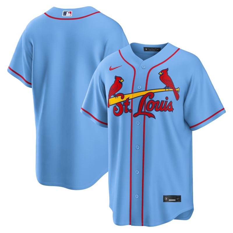 St. Louis Cardinals Baseball Jersey, Blue Replica Alternate Sportswear Jersey Shirt, Lightweight Breathable Athletic Jersey, Casual Gift for Men