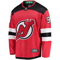 Dawson Mercer New Jersey Devils Hockey Jersey, Red Breakaway Sportswear Jersey Shirt, Long Sleeve Hockey Sweater Jersey, Casual Gift for Men