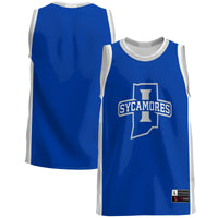 Indiana State Sycamores Basketball Jersey, Royal Lightweight Sportswear Jersey Shirt, Sleeveless Athletic Tank Jersey, Casual Gift for Men