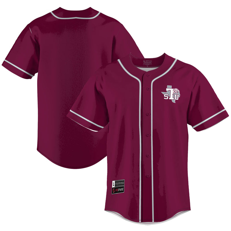 Texas Southern Tigers Baseball Jersey, Maroon Lightweight Sportswear Jersey Shirt, Lightweight Breathable Athletic Jersey, Casual Gift for Men