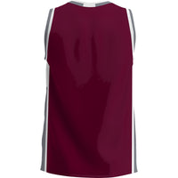 Maryland Eastern Shore Hawks Basketball Jersey, Maroon Lightweight Sportswear Jersey Shirt, Sleeveless Athletic Tank Jersey, Casual Gift for Men