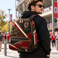 OSU Scarlet and Gold - Buckeye Leaf Backpack