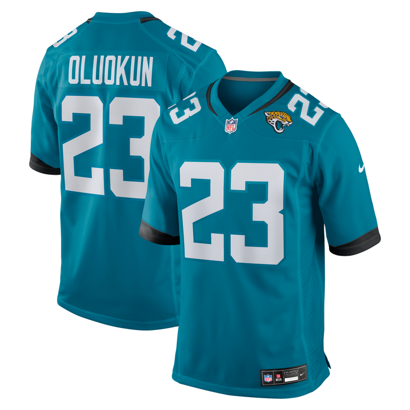 Foyesade Oluokun Jacksonville Jaguars Football Jersey, Teal Sportswear Jersey Shirt, Lightweight Breathable Athletic Jersey, Casual Gift for Men