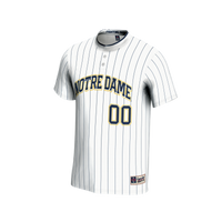 Notre Dame Fighting Irish Softball Jersey, White Sportswear Jersey Shirt, Lightweight Breathable Athletic Jersey, Casual Gift for Men
