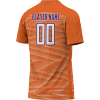 Clemson Tigers Soccer Jersey, Orange Sportswear Jersey Shirt, Lightweight Breathable Athletic Jersey, Casual Gift for Men, Style 200424207