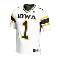 Iowa Hawkeyes Football Jersey, White Fashion Lightweight Sportswear Jersey Shirt, Lightweight Breathable Athletic Jersey, Casual Gift for Men