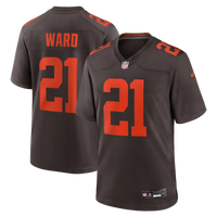 Denzel Ward Cleveland Browns Football Jersey, Sportswear Jersey Shirt, Lightweight Athletic Jersey, Casual Gift for Men, Style 203568028