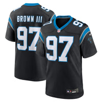 Bobby Brown III Carolina Panthers Football Jersey, Black Sportswear Jersey Shirt, Lightweight Breathable Athletic Jersey, Casual Gift for Men