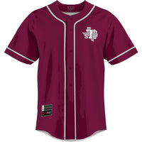Texas Southern Tigers Baseball Jersey, Maroon Lightweight Sportswear Jersey Shirt, Lightweight Breathable Athletic Jersey, Casual Gift for Men