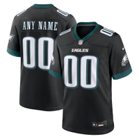 Philadelphia Eagles Football Jersey, Black Game Alternate Sportswear Jersey Shirt, Lightweight Breathable Athletic Jersey, Casual Gift for Men