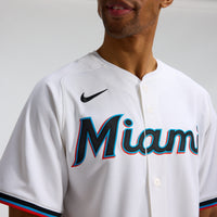 Miami Marlins Baseball Jersey, White Sportswear Jersey Shirt, Lightweight Breathable Athletic Jersey, Casual Gift for Men, Style 201865822