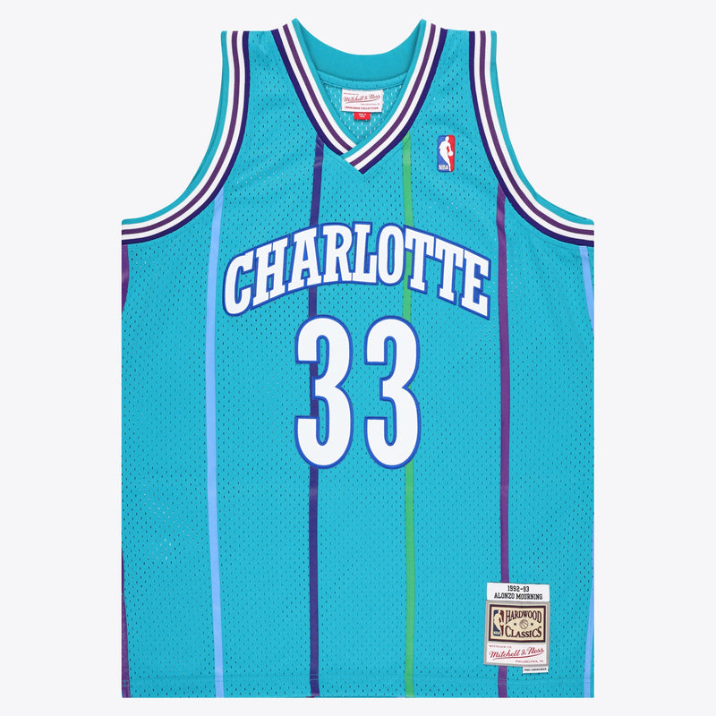 Alonzo Mourning Charlotte Hornets Basketball Jersey, Swingman Sportswear Jersey Shirt, Sleeveless Athletic Tank Jersey, Casual Gift for Men