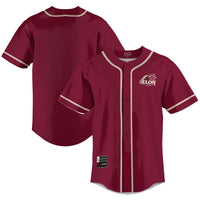 Elon Phoenix Baseball Jersey, Maroon Lightweight Sportswear Jersey Shirt, Lightweight Breathable Athletic Jersey, Casual Gift for Men