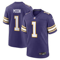 Warren Moon Minnesota Vikings Football Jersey, Purple Game Sportswear Jersey Shirt, Lightweight Breathable Athletic Jersey, Casual Gift for Men