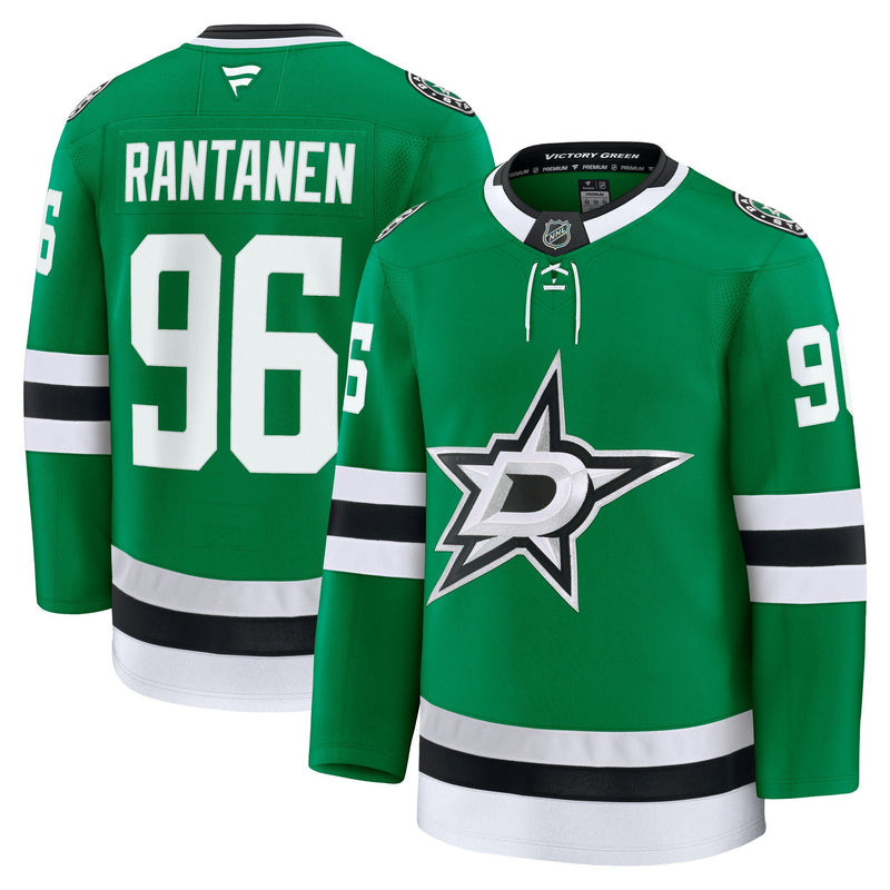 Mikko Rantanen Dallas Stars Hockey Jersey, Green Premium Home Sportswear Jersey Shirt, Long Sleeve Hockey Sweater Jersey, Casual Gift for Men