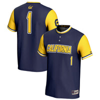 Cal Bears Softball Jersey, Navy Sportswear Jersey Shirt, Lightweight Breathable Athletic Jersey, Casual Gift for Men, Style 200119486