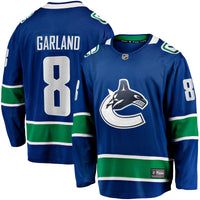 Conor Garland Vancouver Canucks Hockey Jersey, Blue Breakaway Sportswear Jersey Shirt, Long Sleeve Hockey Sweater Jersey, Casual Gift for Men