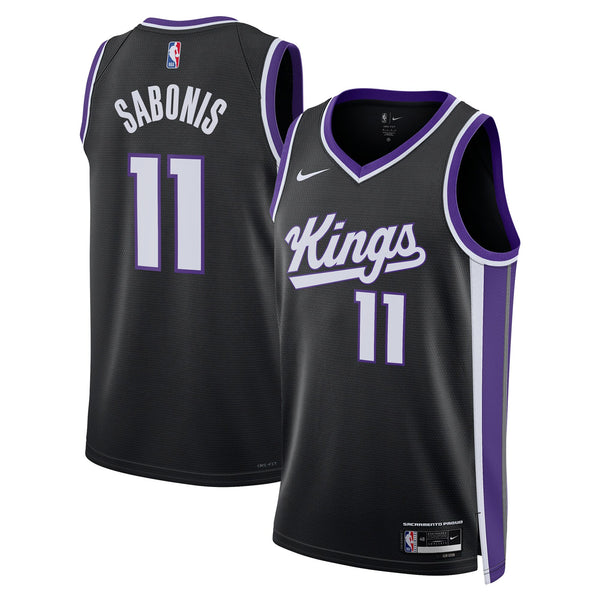 Sacramento Kings Icon Edition Swingman Jersey - Black - Domantas Sabonis