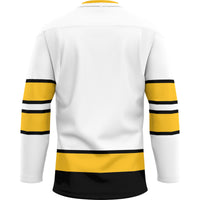 Wyoming Cowboys Hockey Jersey, White Sportswear Jersey Shirt, Long Sleeve Hockey Sweater Jersey, Casual Gift for Men