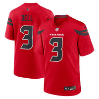 Tank Dell Houston Texans Football Jersey, Red Game Sportswear Jersey Shirt, Lightweight Breathable Athletic Jersey, Casual Gift for Men