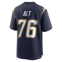 Joe Alt Los Angeles Chargers Football Jersey, Navy Game Sportswear Jersey Shirt, Lightweight Breathable Athletic Jersey, Casual Gift for Men