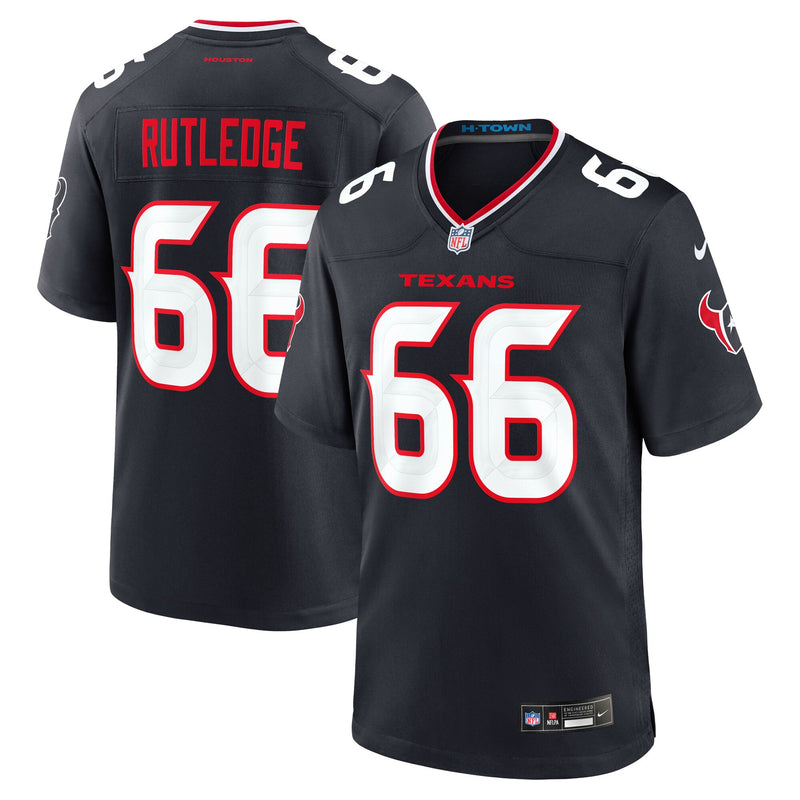 Keylan Rutledge Houston Texans Football Jersey, Navy Game Sportswear Jersey Shirt, Lightweight Breathable Athletic Jersey, Casual Gift for Men