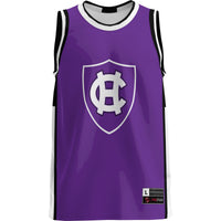 Holy Cross Crusaders Basketball Jersey, Purple Lightweight Sportswear Jersey Shirt, Sleeveless Athletic Tank Jersey, Casual Gift for Men