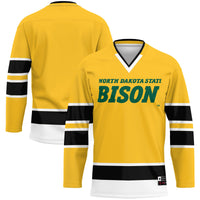 NDSU Bison Hockey Jersey, Green Sportswear Jersey Shirt, Long Sleeve Hockey Sweater Jersey, Casual Gift for Men