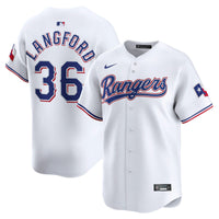 Wyatt Langford Texas Rangers Baseball Jersey, White Limited Sportswear Jersey Shirt, Lightweight Breathable Athletic Jersey, Casual Gift for Men