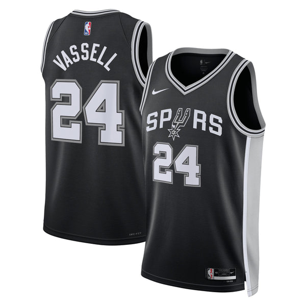 San Antonio Spurs Icon Edition Swingman Jersey - Black - Devin Vassell