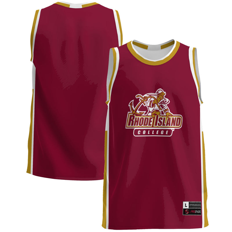 Rhode Island Anchormen Basketball Jersey, Burgundy Lightweight Sportswear Jersey Shirt, Sleeveless Athletic Tank Jersey, Casual Gift for Men