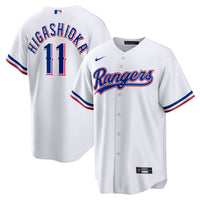 Kyle Higashioka Texas Rangers Baseball Jersey, White Sportswear Jersey Shirt, Lightweight Breathable Athletic Jersey, Casual Gift for Men