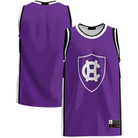 Holy Cross Crusaders Basketball Jersey, Purple Lightweight Sportswear Jersey Shirt, Sleeveless Athletic Tank Jersey, Casual Gift for Men