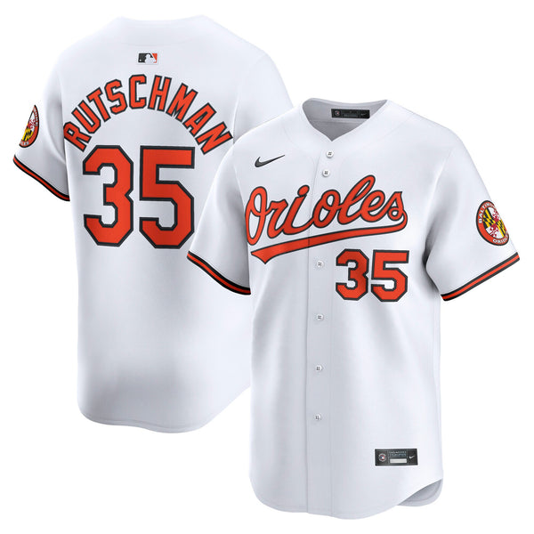 Baltimore Orioles Adley Rutschman White Home Limited Player Jersey