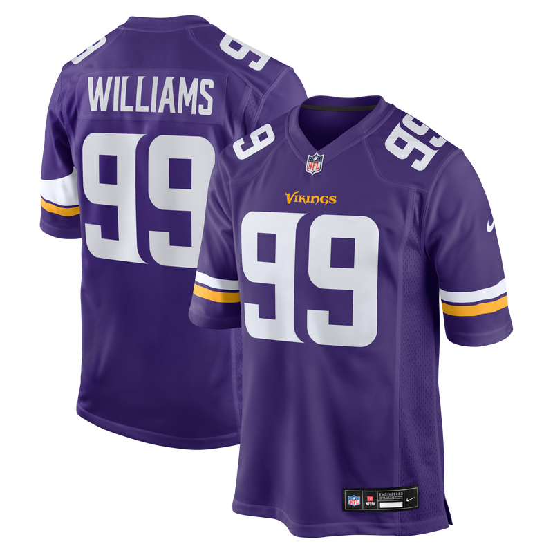 Elijah Williams Minnesota Vikings Football Jersey, Purple Sportswear Jersey Shirt, Lightweight Breathable Athletic Jersey, Casual Gift for Men