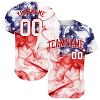 Custom Baseball Jersey, White Red Sportswear Jersey Shirt, Athletic Button Down Moisture Wicking Jersey, Casual Gift for Men