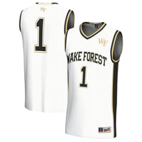Wake Forest Demon Deacons Basketball Jersey, White Fashion Sportswear Jersey Shirt, Sleeveless Athletic Tank Jersey, Casual Gift for Men