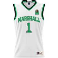 Marshall Thundering Herd Basketball Jersey, White Lightweight Sportswear Jersey Shirt, Sleeveless Athletic Tank Jersey, Casual Gift for Men