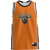 Mercer Bears Basketball Jersey, Orange Lightweight Sportswear Jersey Shirt, Sleeveless Athletic Tank Jersey, Casual Gift for Men