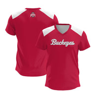 Ohio State Buckeyes Lacrosse Jersey, Scarlet Lightweight Sportswear Jersey Shirt, Lightweight Breathable Athletic Jersey, Casual Gift for Men