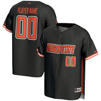 Oregon State Beavers Baseball Jersey, Black Lightweight Sportswear Jersey Shirt, Lightweight Breathable Athletic Jersey, Casual Gift for Men