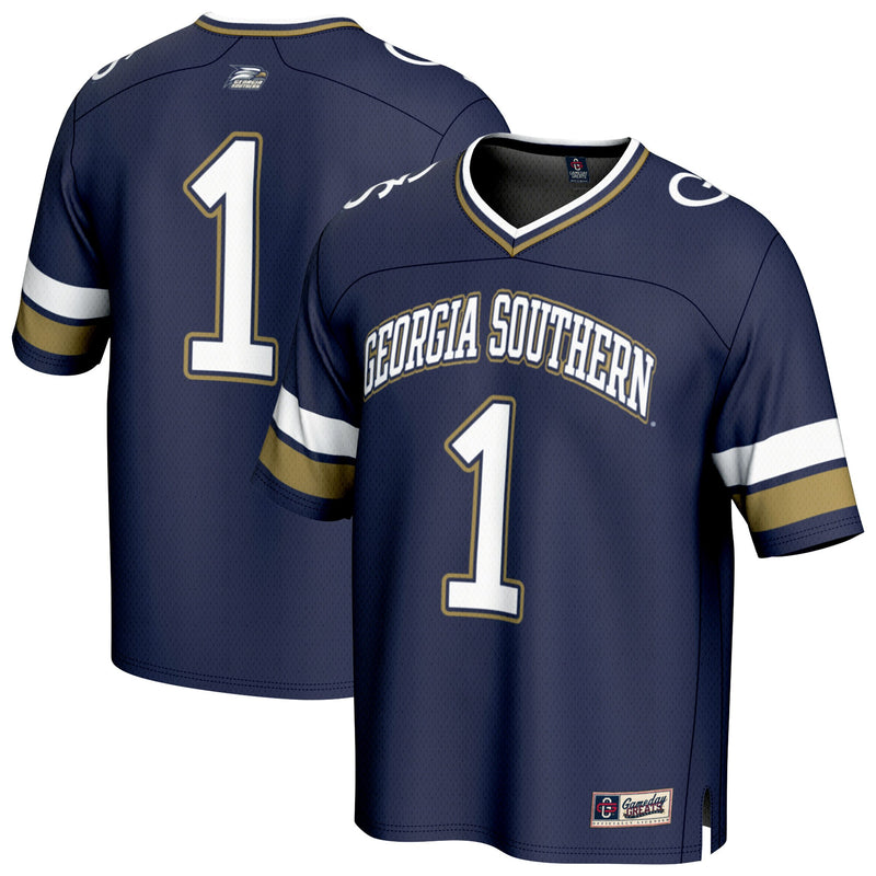 Georgia Southern Eagles Football Jersey, Blue Fashion Sportswear Jersey Shirt, Lightweight Breathable Athletic Jersey, Casual Gift for Men