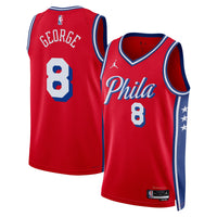 Paul George Philadelphia 76ers Basketball Jersey, Red Swingman Sportswear Jersey Shirt, Sleeveless Athletic Tank Jersey, Casual Gift for Men