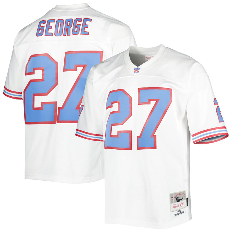Eddie George Houston Oilers Football Jersey, White Replica Sportswear Jersey Shirt, Lightweight Breathable Athletic Jersey, Casual Gift for Men