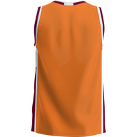 Claflin Panthers Basketball Jersey, Maroon Lightweight Sportswear Jersey Shirt, Sleeveless Athletic Tank Jersey, Casual Gift for Men