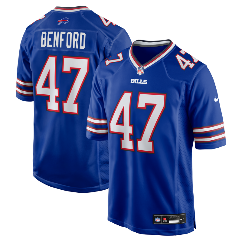 Christian Benford Buffalo Bills Football Jersey, Royal Game Sportswear Jersey Shirt, Lightweight Breathable Athletic Jersey, Casual Gift for Men