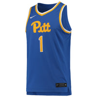 Pitt Panthers Basketball Jersey, Royal Replica Sportswear Jersey Shirt, Sleeveless Athletic Tank Jersey, Casual Gift for Men